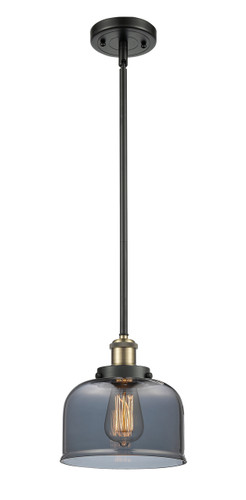 Bell 1 Light Mini Pendant In Black Antique Brass (916-1S-Bab-G73)