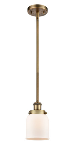 Bell 1 Light Mini Pendant In Brushed Brass (916-1S-Bb-G51)