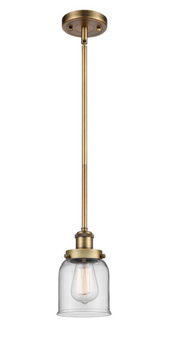 Bell 1 Light Mini Pendant In Brushed Brass (916-1S-Bb-G52)