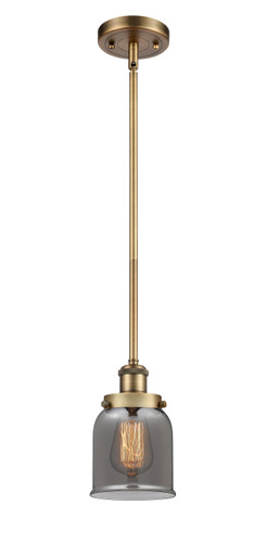 Bell 1 Light Mini Pendant In Brushed Brass (916-1S-Bb-G53)