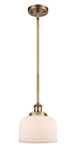 Bell 1 Light Mini Pendant In Brushed Brass (916-1S-Bb-G71)