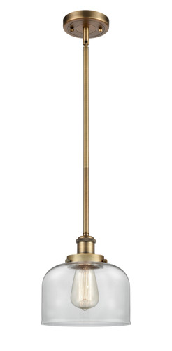 Bell 1 Light Mini Pendant In Brushed Brass (916-1S-Bb-G72)