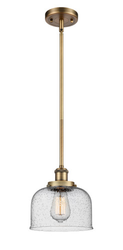 Bell 1 Light Mini Pendant In Brushed Brass (916-1S-Bb-G74)