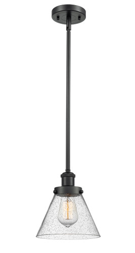 Cone 1 Light Mini Pendant In Matte Black (916-1S-Bk-G44)