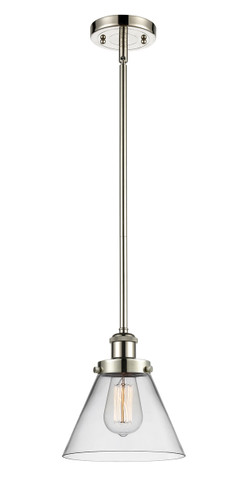 Cone 1 Light Mini Pendant In Polished Nickel (916-1S-Pn-G42)