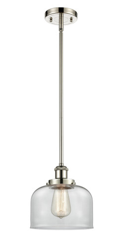 Bell 1 Light Mini Pendant In Polished Nickel (916-1S-Pn-G72)