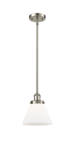 Cone 1 Light Mini Pendant In Brushed Satin Nickel (916-1S-Sn-G41)