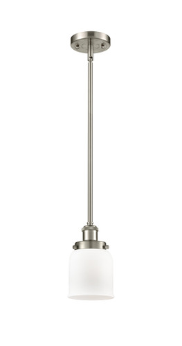 Bell 1 Light Mini Pendant In Brushed Satin Nickel (916-1S-Sn-G51)