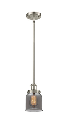 Bell 1 Light Mini Pendant In Brushed Satin Nickel (916-1S-Sn-G53)