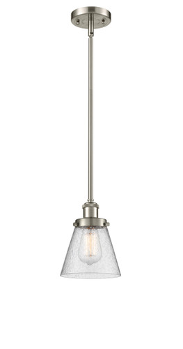 Cone 1 Light Mini Pendant In Brushed Satin Nickel (916-1S-Sn-G64)