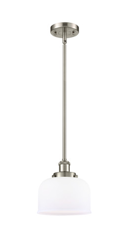 Bell 1 Light Mini Pendant In Brushed Satin Nickel (916-1S-Sn-G71)