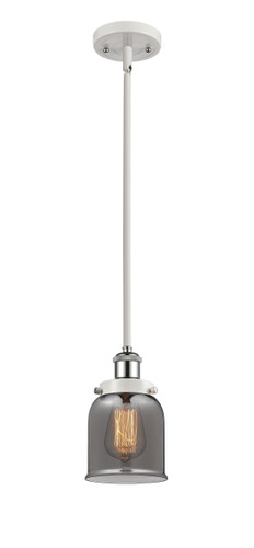 Bell 1 Light Mini Pendant In White & Polished Chrome (916-1S-Wpc-G53)