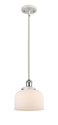 Bell 1 Light Mini Pendant In White & Polished Chrome (916-1S-Wpc-G71)