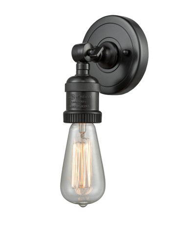 Bare Bulb 1 Light Sconce In Matte Black (202Ada-Bk)