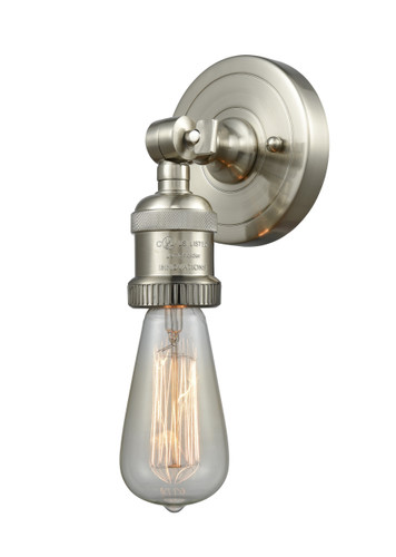 Bare Bulb 1 Light Sconce In Brushed Satin Nickel (202Ada-Sn)