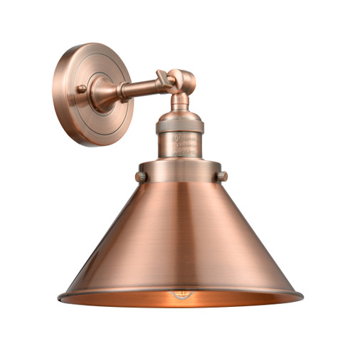 Briarcliff 1 Light Sconce In Antique Copper (203-Ac-M10-Ac)