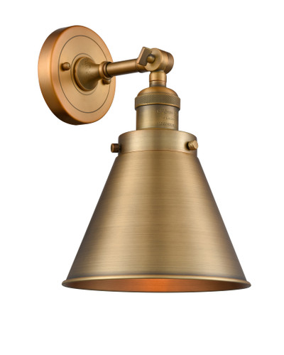 Appalachian 1 Light Sconce In Brushed Brass (203-Bb-M13-Bb)