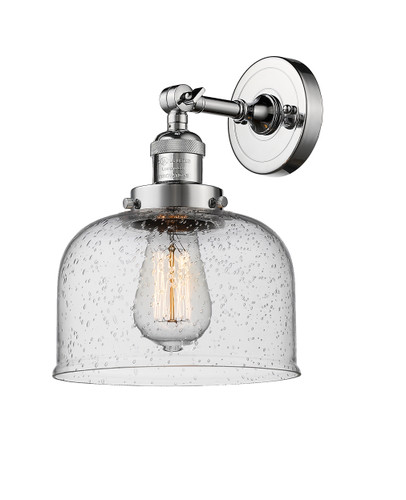 Large Bell 1 Light Sconce In Polished Chrome (203-Pc-G74)