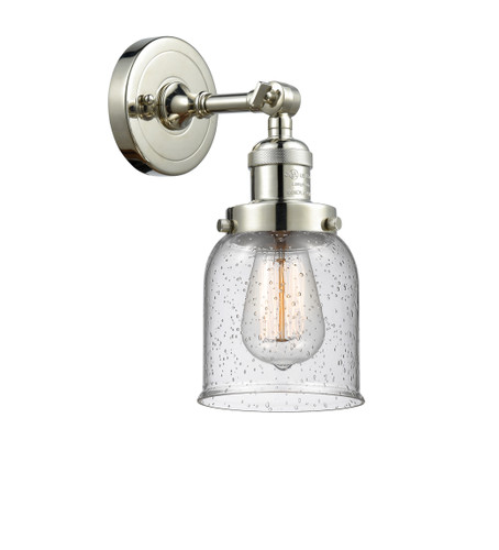 Small Bell 1 Light Sconce In Polished Nickel (203-Pn-G54)