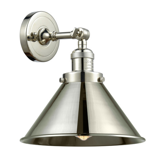 Briarcliff 1 Light Sconce In Polished Nickel (203-Pn-M10-Pn)
