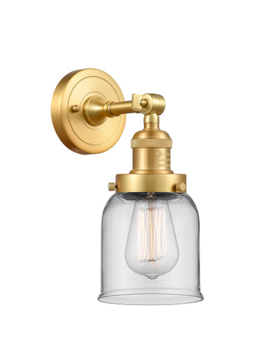 Small Bell 1 Light Sconce In Satin Gold (203-Sg-G52)