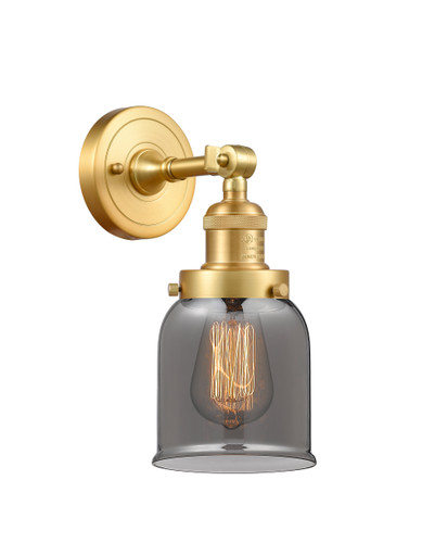 Small Bell 1 Light Sconce In Satin Gold (203-Sg-G53)
