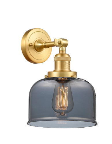 Large Bell 1 Light Sconce In Satin Gold (203-Sg-G73)