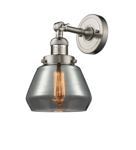 Fulton 1 Light Sconce In Brushed Satin Nickel (203-Sn-G173)