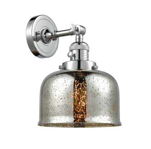 Bell 1 Light Sconce With Switch In Polished Chrome (203Sw-Pc-G78)