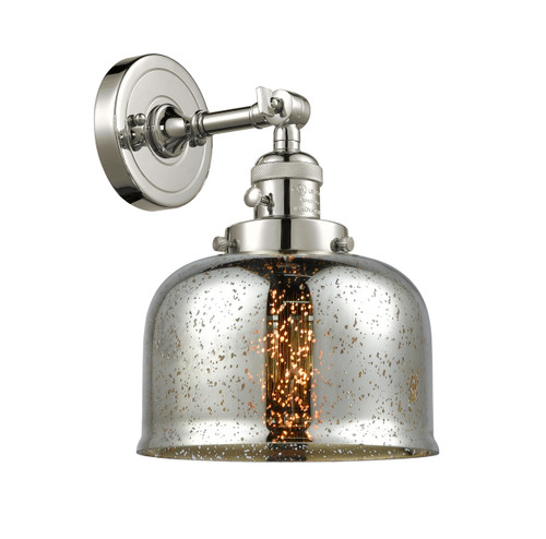 Bell 1 Light Sconce With Switch In Polished Nickel (203Sw-Pn-G78)