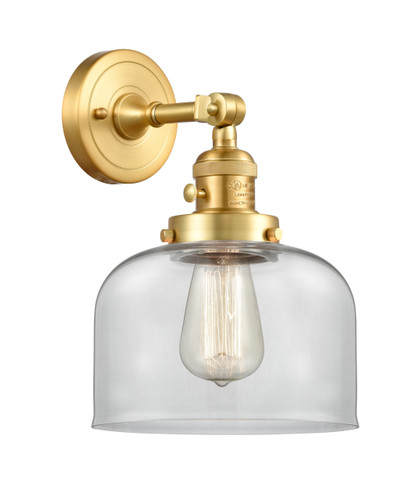 Bell 1 Light Sconce With Switch In Satin Gold (203Sw-Sg-G72)