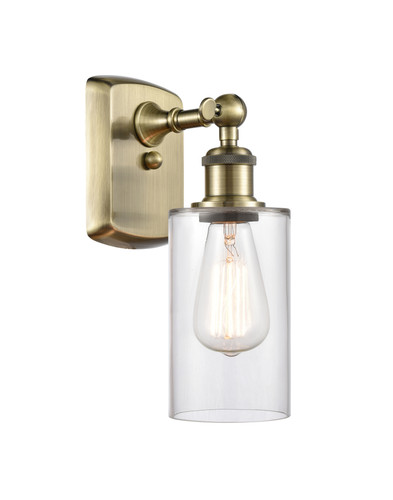 Clymer 1 Light Sconce In Antique Brass (516-1W-Ab-G802)