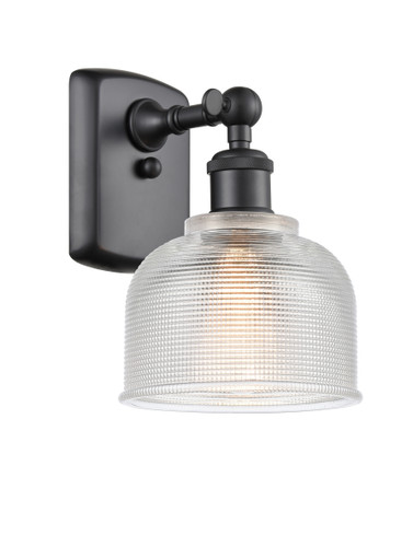 Dayton 1 Light Sconce In Matte Black (516-1W-Bk-G412)