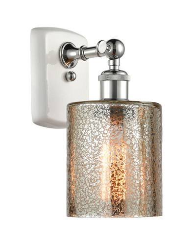 Cobbleskill 1 Light Sconce In White & Polished Chrome (516-1W-Wpc-G116)