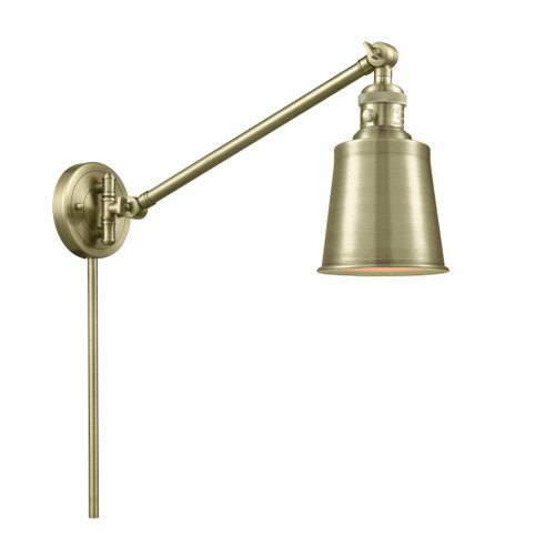 Addison 1 Light Swing Arm With Switch In Antique Brass (237-Ab-M9-Ab)