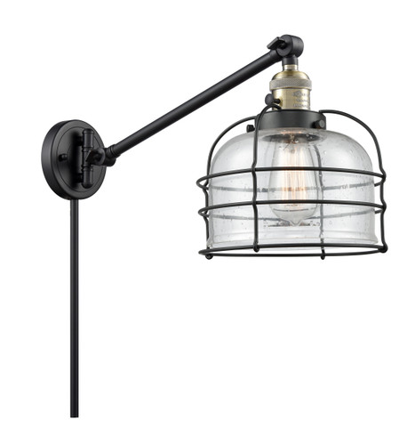 Bell Cage 1 Light Swing Arm With Switch In Black Antique Brass (237-Bab-G74-Ce)