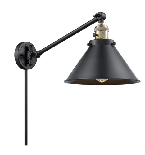 Briarcliff 1 Light Swing Arm With Switch In Black Antique Brass (237-Bab-M10-Bk)