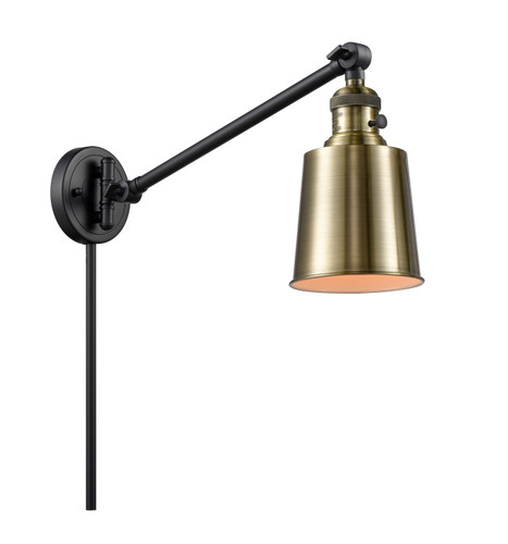 Addison 1 Light Swing Arm With Switch In Black Antique Brass (237-Bab-M9-Ab)
