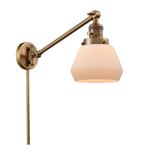 Fulton 1 Light Swing Arm With Switch In Brushed Brass (237-Bb-G171)