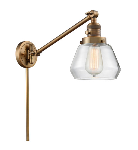 Fulton 1 Light Swing Arm With Switch In Brushed Brass (237-Bb-G172)