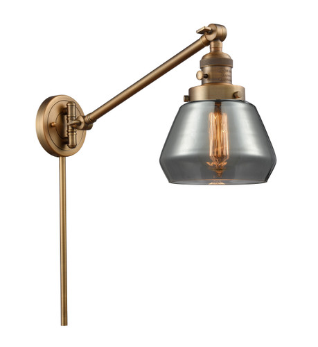 Fulton 1 Light Swing Arm With Switch In Brushed Brass (237-Bb-G173)