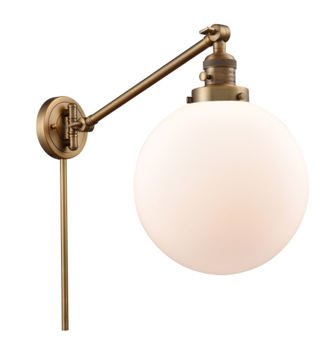 Beacon 1 Light Swing Arm With Switch In Brushed Brass (237-Bb-G201-10)
