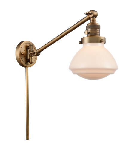 Olean 1 Light Swing Arm With Switch In Brushed Brass (237-Bb-G321)