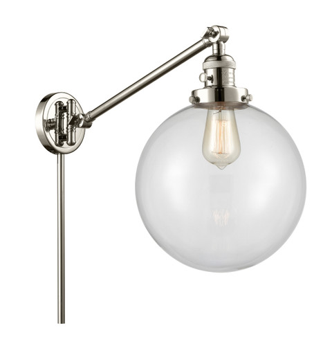 Beacon 1 Light Swing Arm With Switch In Polished Nickel (237-Pn-G202-10)