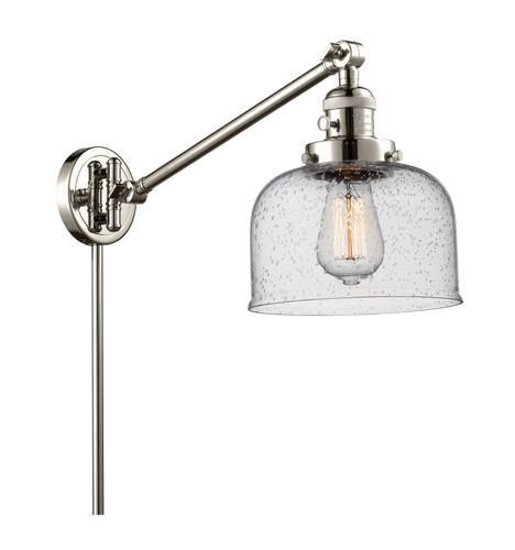 Bell 1 Light Swing Arm With Switch In Polished Nickel (237-Pn-G74)