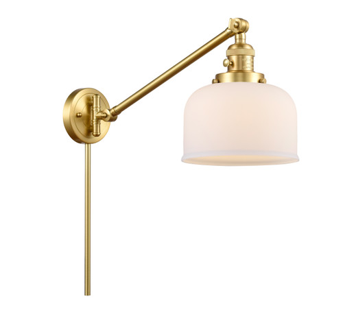 Bell 1 Light Swing Arm With Switch In Satin Gold (237-Sg-G71)