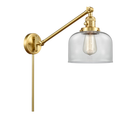 Bell 1 Light Swing Arm With Switch In Satin Gold (237-Sg-G72)