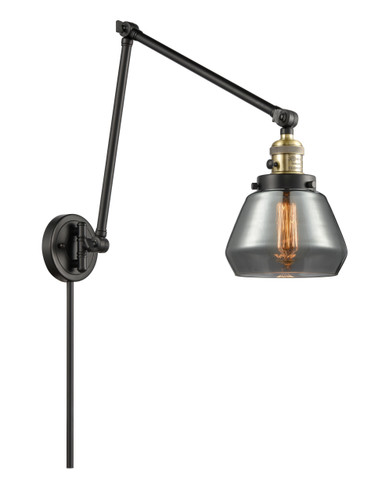 Fulton 1 Light Swing Arm With Switch In Black Antique Brass (238-Bab-G173)