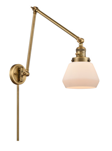 Fulton 1 Light Swing Arm With Switch In Brushed Brass (238-Bb-G171)