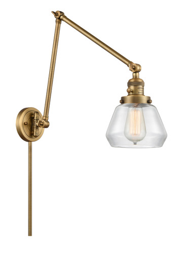 Fulton 1 Light Swing Arm With Switch In Brushed Brass (238-Bb-G172)